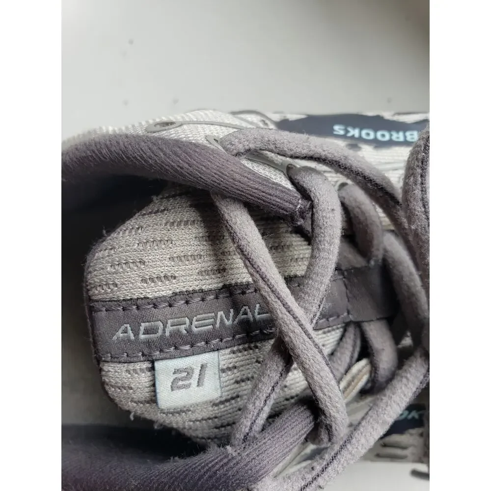 Brooks Adrenaline GTS 21 Shoes Size 11 Womens Gray Running Marathon 1203291B061